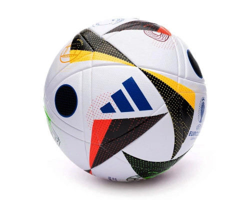 М'яч футбольний Adidas Euro24 Fussballiebe League IN9367 розмір 5, біло-чорний