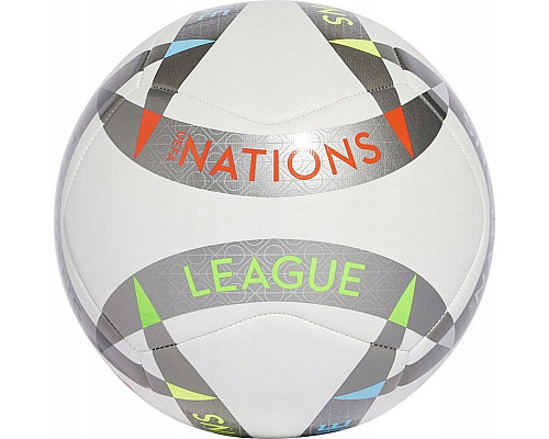 М'яч футбольний Adidas UEFA NL Training IX4102 розмір 4, біло-сірий
