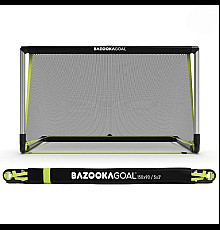 Ворота футбольні алюмінієві BAZOOKAGOAL 150 х 90 см, чорно-жовті