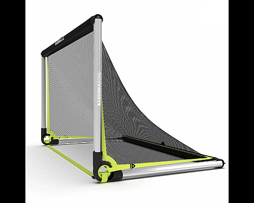 Ворота футбольні алюмінієві BAZOOKAGOAL 150 х 90 см, чорно-жовті