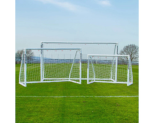 Ворота футбольні QUICKPLAY Q-MATCH GOAL 300 x 200 см, білі