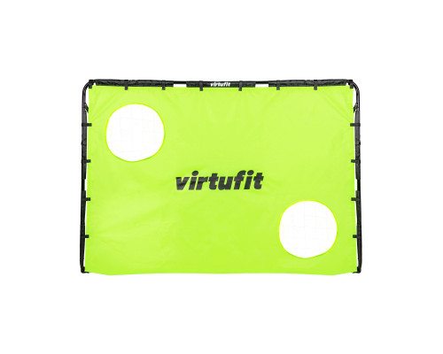 Ворота футбольні VIRTUFIT з мішенню 180 х 120 х 60 см, чорно-білі