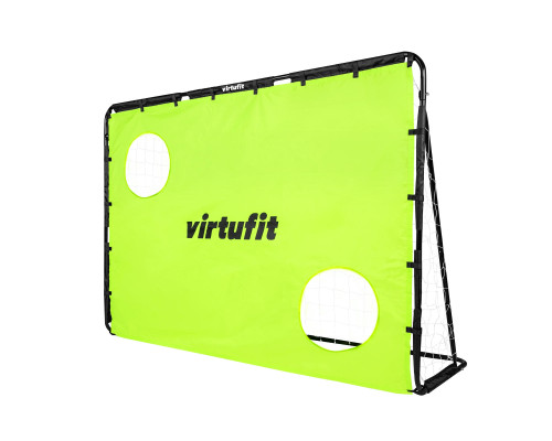 Ворота футбольні VIRTUFIT з мішенню 180 х 120 х 60 см, чорно-білі
