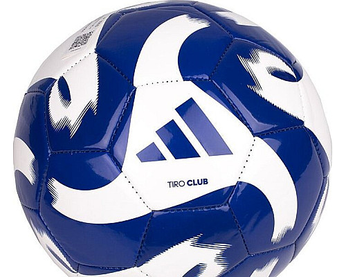 М'яч футбольний Adidas Tiro Club HZ4168 розмір 4, біло-синій