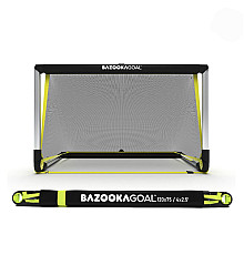 Ворота футбольні алюмінієві BAZOOKAGOAL 120 x 75 см, чорно-жовті