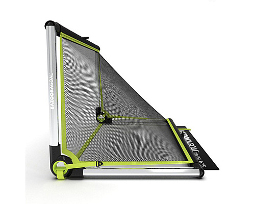 Ворота футбольні алюмінієві BAZOOKAGOAL 120 x 75 см, чорно-жовті