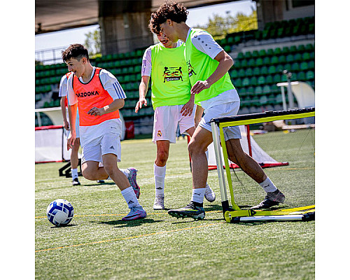 Ворота футбольні алюмінієві BAZOOKAGOAL 120 x 75 см, чорно-жовті