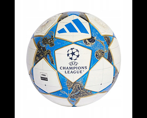 Футбольний м'яч Adidas UCL J350 League Stage 25/26 розмір 4, біло-блакитний