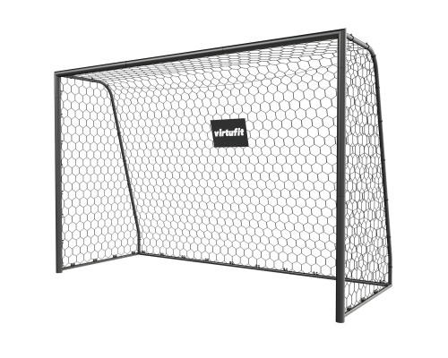 Ворота футбольні VIRTUFIT PREMIUM HEAVY DUTY 300 x 120 х 200 см, чорні