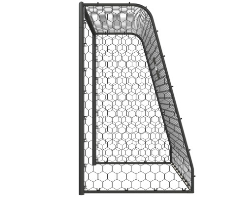 Ворота футбольні VIRTUFIT PREMIUM HEAVY DUTY 300 x 120 х 200 см, чорні