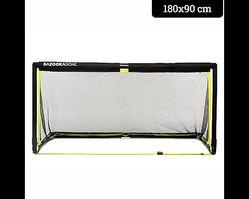 Ворота футбольні BAZOOKAGOAL 180 x 90 см, чорно-жовті