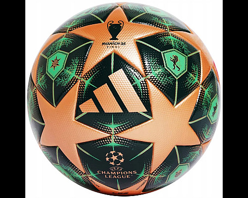 Футбольний м'яч Adidas UCL League 2025 Munich розмір 5, зелено-оранжевий