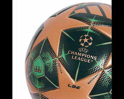 Футбольний м'яч Adidas UCL League 2025 Munich розмір 5, зелено-оранжевий