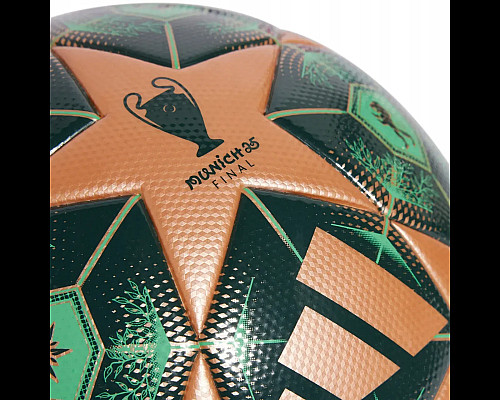 Футбольний м'яч Adidas UCL League 2025 Munich розмір 5, зелено-оранжевий