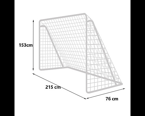 Ворота футбольні Neo-Sport NS-457 215 x 153 см, білі
