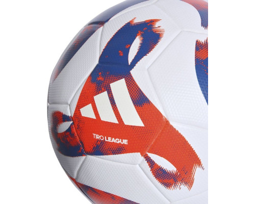 М'яч для футболу Adidas Tiro League TSBE біло-синьо-червоний HT2422 4