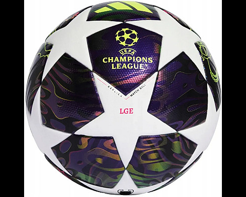Футбольний м'яч Adidas UCL League BOX 2026 Budapest розмір 4, біло-фіолетовий