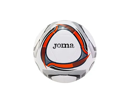 М'яч футбольний Joma LIGHT HYBRID розмір 5, біло-оранжевий