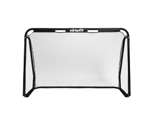 Ворота футбольні VIRTUFIT PRO з мішенню 120 х 80 х 60 см, чорні