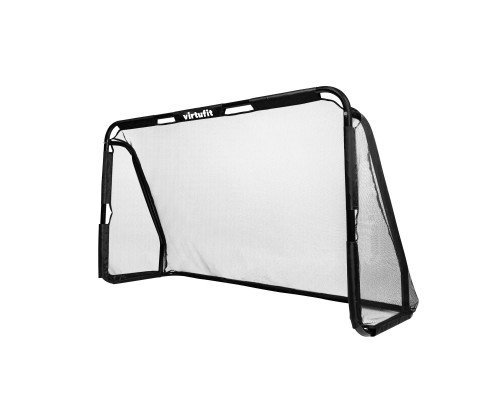Ворота футбольні VIRTUFIT PRO з мішенню 120 х 80 х 60 см, чорні