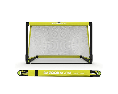 Ворота футбольні BAZOOKAGOAL 120 х 75 см, чорно-жовті