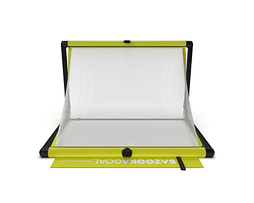 Ворота футбольні BAZOOKAGOAL 120 х 75 см, чорно-жовті