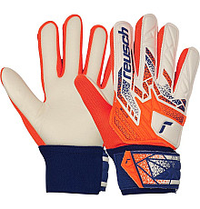 Рукавички воротарські Reusch Attrakt Starter Solid Junior 5572513 2500 р.6,5, біло-помаранчеві