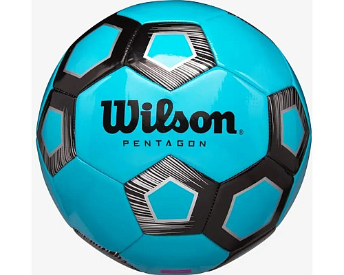 М'яч футбольний Wilson PENTAGON SB ROBL розмір 5, чорно-синій