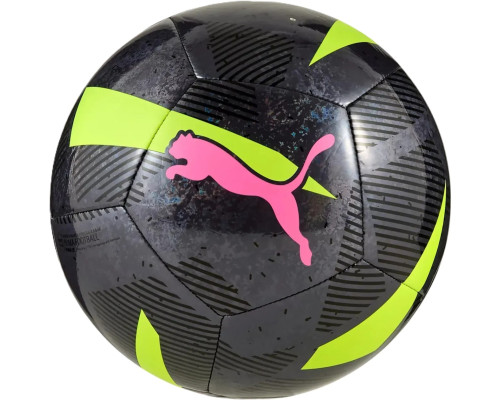 М'яч футбольний Puma CAGE ball чорний 5, чорно-зелений