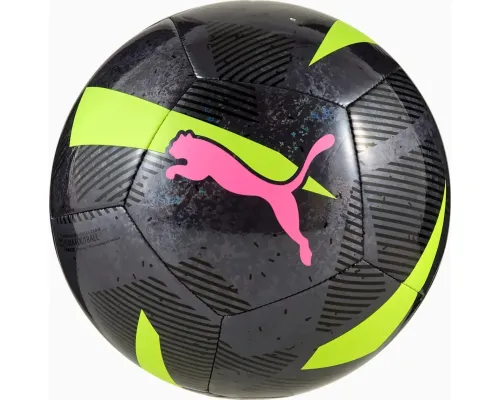 М'яч футбольний Puma CAGE ball чорний 5, чорно-зелений