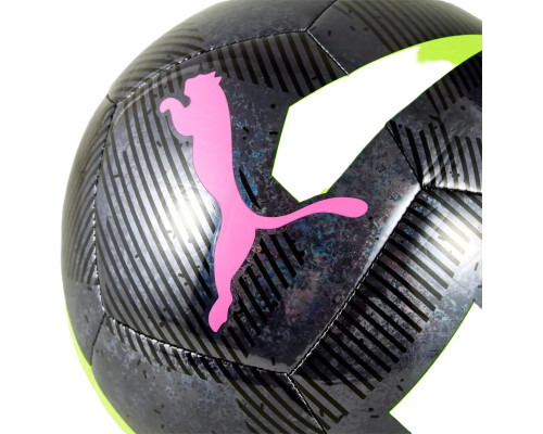 М'яч футбольний Puma CAGE ball чорний 5, чорно-зелений