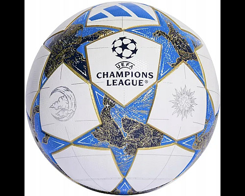 Футбольний м'яч Adidas UCL League BOX 2025 розмір 4, біло-синій