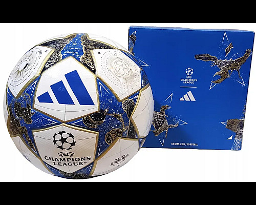 Футбольний м'яч Adidas UCL League BOX 2025 розмір 4, біло-синій