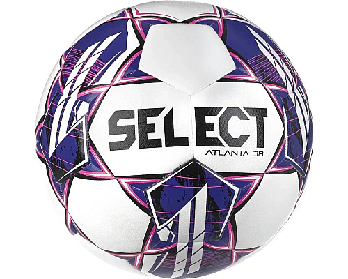 М'яч футбольний Select ATLANTA DB v23 розмір 5, біло-фіолетовий