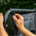 Ворота футбольні VIRTUFIT PRO з мішенню 220 х 170 см, чорні