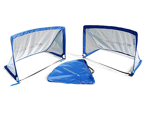 Ворота футбольні YakimaSport POP UP 120 х 80 см, біло-сині