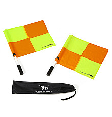 Прапори суддівські Yakimasport 100057 2 шт, помаранчево-салатові