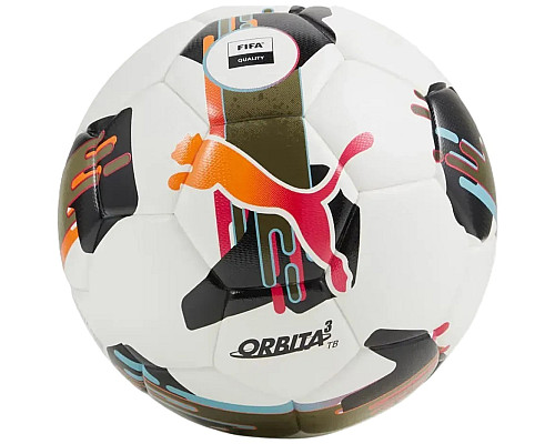 М'яч футбольний Puma Orbita 3 TB (FIFA Quality) розмір 4, біло-чорний