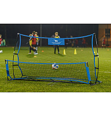 Сітка тренувальна для футболу Yakimasport GALAXY 220 х 110 см, чорно-синя