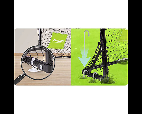 Ворота футбольні Neo-Sport NS-461 60 x 45 x 25 см, чорні