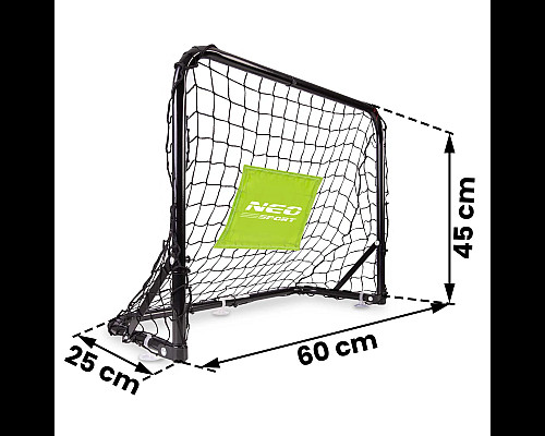 Ворота футбольні Neo-Sport NS-461 60 x 45 x 25 см, чорні