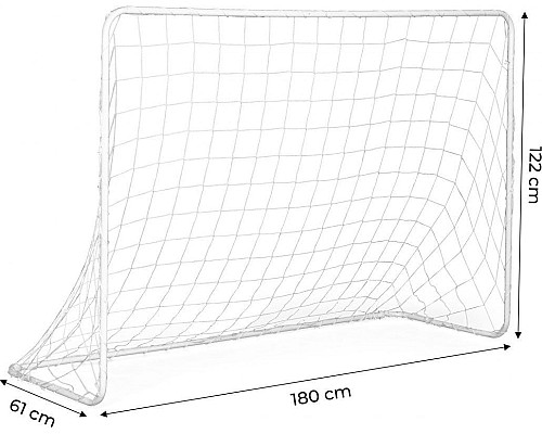 Ворота футбольні Ecotoys DS8011 180 х 122 см, білі
