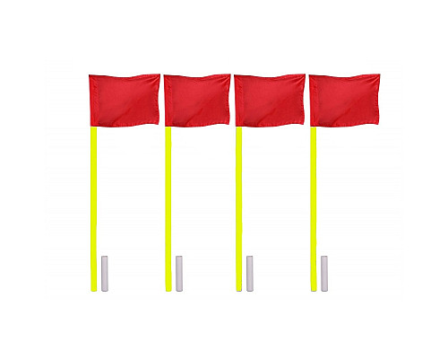 Прапори кутові Yakimasport 100165 4 шт, червоні