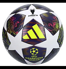 Футбольний м'яч Adidas UCL League Junior 2026 Budapest розмір 4, біло-фіолетовий