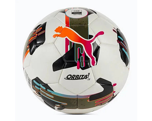 М'яч футбольний Puma Orbita 3 TB (FIFA Quality) розмір 5, біло-чорний