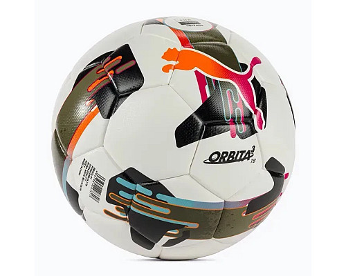 М'яч футбольний Puma Orbita 3 TB (FIFA Quality) розмір 5, біло-чорний