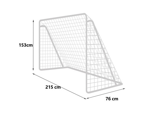 Ворота футбольні 215 x 153 см NS-457