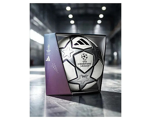 М'яч футбольний Adidas UEFA Champions League Pro 3rd Match Ball розмір 5, біло-срібний