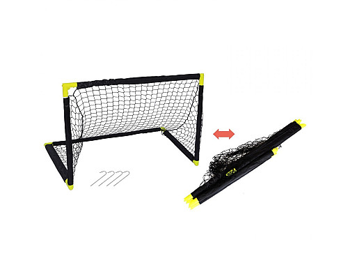 Ворота футбольні MASTER MASSPSO-0030 90 х 60 х 60 см, чорно-жовті