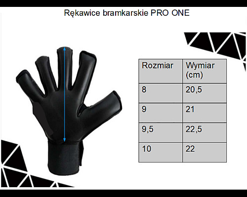 Рукавички воротарські Yakimasport PRO ONE р. 8, чорно-помаранчеві